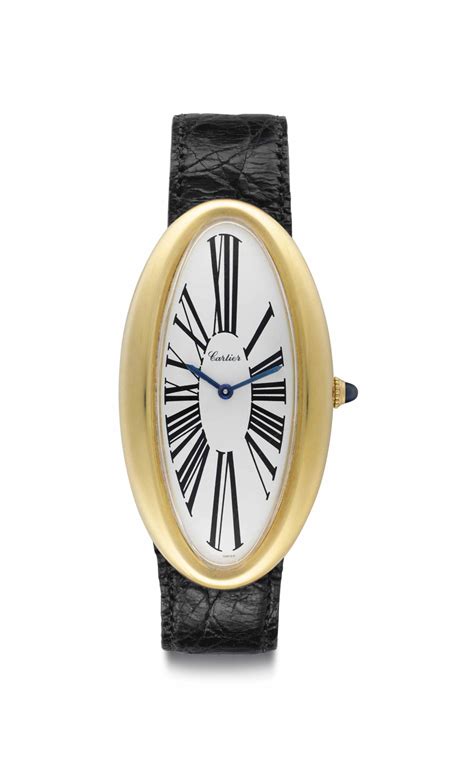 Signed Cartier, Oval Maxi Model, Movement No. 117'784, No.